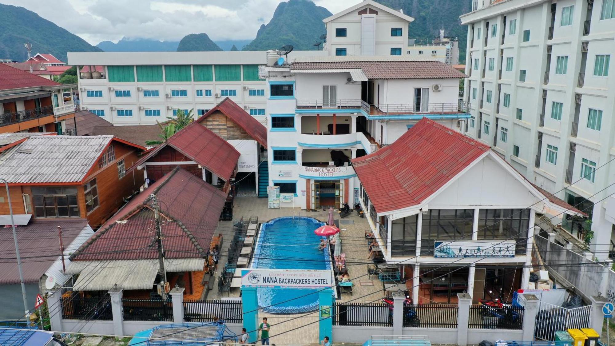 Nana Backpackers Hostel Vang Vieng Exterior foto